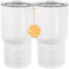 20 oz. Tall Stainless Steel Vacuum Insulated Tumbler White Thumbnail
