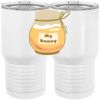 20 oz. Tall Stainless Steel Vacuum Insulated Tumbler White Thumbnail
