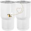 20 oz. Tall Stainless Steel Vacuum Insulated Tumbler White Thumbnail