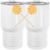20 oz. Tall Stainless Steel Vacuum Insulated Tumbler White Thumbnail