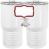 20 oz. Tall Stainless Steel Vacuum Insulated Tumbler White Thumbnail