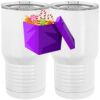 20 oz. Tall Stainless Steel Vacuum Insulated Tumbler White Thumbnail