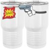 20 oz. Tall Stainless Steel Vacuum Insulated Tumbler White Thumbnail