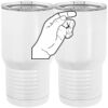 20 oz. Tall Stainless Steel Vacuum Insulated Tumbler White Thumbnail