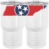 20 oz. Tall Stainless Steel Vacuum Insulated Tumbler White Thumbnail