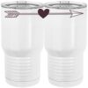 20 oz. Tall Stainless Steel Vacuum Insulated Tumbler White Thumbnail