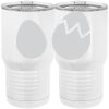 20 oz. Tall Stainless Steel Vacuum Insulated Tumbler White Thumbnail