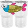 20 oz. Tall Stainless Steel Vacuum Insulated Tumbler White Thumbnail