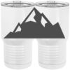 20 oz. Tall Stainless Steel Vacuum Insulated Tumbler White Thumbnail