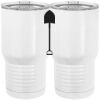 20 oz. Tall Stainless Steel Vacuum Insulated Tumbler White Thumbnail