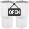 20 oz. Tall Stainless Steel Vacuum Insulated Tumbler White Thumbnail