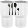 20 oz. Tall Stainless Steel Vacuum Insulated Tumbler White Thumbnail