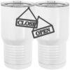 20 oz. Tall Stainless Steel Vacuum Insulated Tumbler White Thumbnail