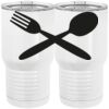 20 oz. Tall Stainless Steel Vacuum Insulated Tumbler White Thumbnail
