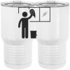 20 oz. Tall Stainless Steel Vacuum Insulated Tumbler White Thumbnail