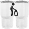 20 oz. Tall Stainless Steel Vacuum Insulated Tumbler White Thumbnail