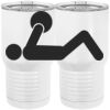 20 oz. Tall Stainless Steel Vacuum Insulated Tumbler White Thumbnail