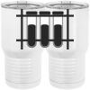 20 oz. Tall Stainless Steel Vacuum Insulated Tumbler White Thumbnail