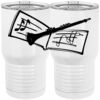 20 oz. Tall Stainless Steel Vacuum Insulated Tumbler White Thumbnail
