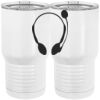 20 oz. Tall Stainless Steel Vacuum Insulated Tumbler White Thumbnail