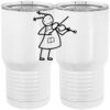 20 oz. Tall Stainless Steel Vacuum Insulated Tumbler White Thumbnail