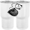 20 oz. Tall Stainless Steel Vacuum Insulated Tumbler White Thumbnail