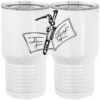 20 oz. Tall Stainless Steel Vacuum Insulated Tumbler White Thumbnail