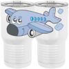 20 oz. Tall Stainless Steel Vacuum Insulated Tumbler White Thumbnail