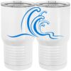 20 oz. Tall Stainless Steel Vacuum Insulated Tumbler White Thumbnail