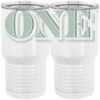 20 oz. Tall Stainless Steel Vacuum Insulated Tumbler White Thumbnail