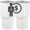 20 oz. Tall Stainless Steel Vacuum Insulated Tumbler White Thumbnail