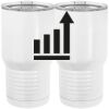 20 oz. Tall Stainless Steel Vacuum Insulated Tumbler White Thumbnail