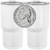 20 oz. Tall Stainless Steel Vacuum Insulated Tumbler White Thumbnail