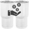 20 oz. Tall Stainless Steel Vacuum Insulated Tumbler White Thumbnail