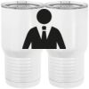 20 oz. Tall Stainless Steel Vacuum Insulated Tumbler White Thumbnail