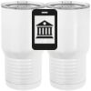 20 oz. Tall Stainless Steel Vacuum Insulated Tumbler White Thumbnail