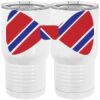 20 oz. Tall Stainless Steel Vacuum Insulated Tumbler White Thumbnail