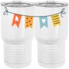 20 oz. Tall Stainless Steel Vacuum Insulated Tumbler White Thumbnail