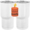 20 oz. Tall Stainless Steel Vacuum Insulated Tumbler White Thumbnail