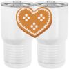 20 oz. Tall Stainless Steel Vacuum Insulated Tumbler White Thumbnail