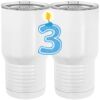 20 oz. Tall Stainless Steel Vacuum Insulated Tumbler White Thumbnail
