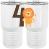 20 oz. Tall Stainless Steel Vacuum Insulated Tumbler White Thumbnail