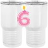 20 oz. Tall Stainless Steel Vacuum Insulated Tumbler White Thumbnail