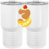 20 oz. Tall Stainless Steel Vacuum Insulated Tumbler White Thumbnail