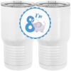 20 oz. Tall Stainless Steel Vacuum Insulated Tumbler White Thumbnail