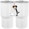 20 oz. Tall Stainless Steel Vacuum Insulated Tumbler White Thumbnail