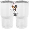 20 oz. Tall Stainless Steel Vacuum Insulated Tumbler White Thumbnail