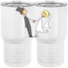 20 oz. Tall Stainless Steel Vacuum Insulated Tumbler White Thumbnail