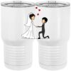 20 oz. Tall Stainless Steel Vacuum Insulated Tumbler White Thumbnail