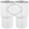 20 oz. Tall Stainless Steel Vacuum Insulated Tumbler White Thumbnail